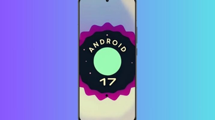 Visual antarmuka Android 17 di smartphone Pixel 10 Pro yang sedang melakukan sinkronisasi dokumen real-time ke Chromebook Plus terbaru di sebuah kafe modern.