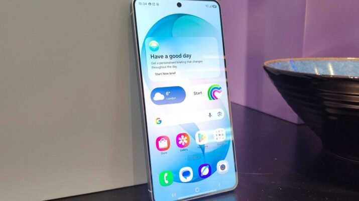 Ilustrasi pengujian suhu panas dan penurunan kapasitas baterai drastis akibat fitur AI Now Nudge pada Samsung Galaxy S26.