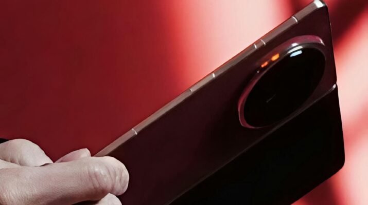 Aktor Nicholas Tse terlihat memegang HONOR Magic V6 berwarna merah marun yang sangat tipis menjelang peluncuran global di MWC 2026 Barcelona.