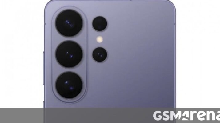 Visual teaser video Samsung US menunjukkan siluet Galaxy S26 Ultra dalam kondisi minim cahaya dengan disclaimer bantuan kecerdasan buatan di bagian bawah layar.