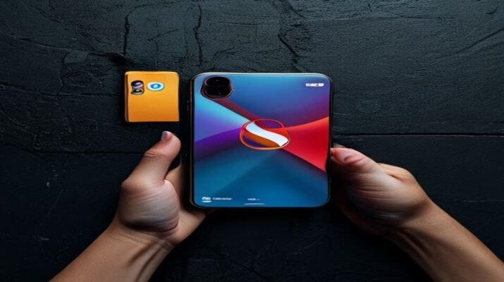 Tampilan depan Galaxy S26 Ultra dengan bezel tipis dan kamera utama serbaguna, menunjukkan tren desain smartphone flagship 2026.